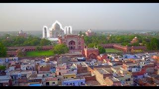 Taj Mahal - Beautiful 4k Drone Footage in INDIA!