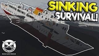 PASSENGER SHIP VS MASSIVE WAVES! - Stormworks: Build and Rescue Gameplay - Sinking Ship Survival