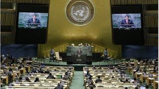 World leaders give speeches at the United Nations