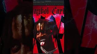 Playboi Carti Vampire Poster!  #shorts #design #photoshop #youtubepartner