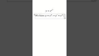 Calculus Help: Application of Derivative - e^(e^x) - Techniques
