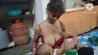 breast feeding Indian Village vlog baby breastfeeding #breastfeeding #baby #mom