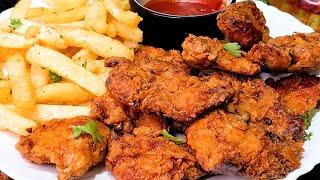 Ramadan special recipe crispy chicken with  french fries Make N Freeze Iftar 2025 chicken ki iftari