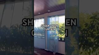 Sheer Linen Curtains for Balcony, Bedroom or Living Room #shopee #sheerlinencurtain