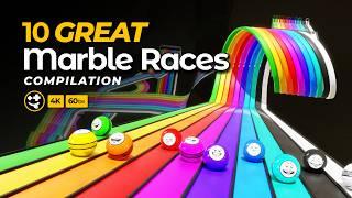 10 Great Marble Races: Back-to-back compilation  | #marbles #marblerun #marblerace #asmr #sensory