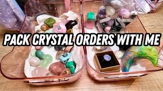 Pack Crystal Orders with me! Studio Vlog (SV058)