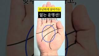 흐름대로 무난하게 잘살아가는 "운명선없는손금"#손금 #손금보기 #손금보는법