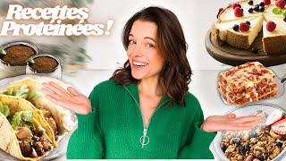 Mes INCROYABLES recettes riches en PROTEINES ! ( faciles & petit budget)