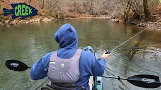 Winter Creek Fishing for Anything that Bites!