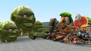 NEW LING GANG MELONS VS ALL ITALIAN BRAINROTS In Garry's Mod!