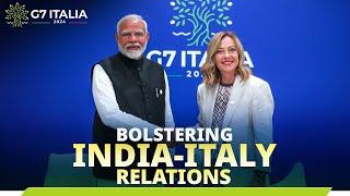 PM Modi holds bilateral meeting with PM Giorgia Meloni of Italy on the sidelines of G7 Summit