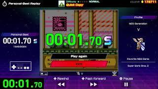 TIED WORLD RECORD: Quick Copy (01.70) - S Rank - Nintendo World Championships NES Edition