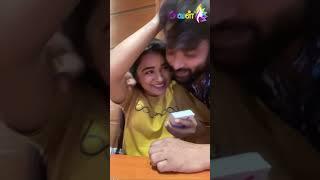 Snehan மாமா என்ன Disturb பண்ணாதீங்க! | Kannika | Couple Goals | #Shorts