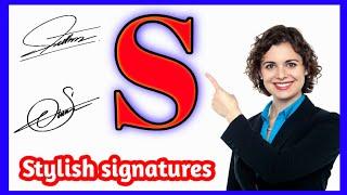 Signature ideas for letter S | S signature style | Signature style of S