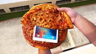 Can Two Chicago Style Pizzas Protect an iPad Pro from a 100 FT Drop Test?