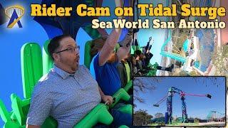 Rider Cam on World's Tallest, Fastest Screaming Swing Ride – Tidal Surge at SeaWorld San Antonio