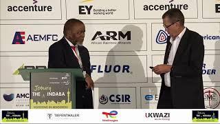 Minister Gwede Mantashe delivers an address at the Joburg Indaba