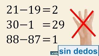 Estrategias para restar mentalmente