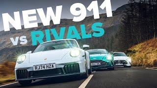 NEW Porsche 911 Carrera GTS vs Aston Martin Vantage vs Mercedes-AMG GT63  | New 911 faces its rivals