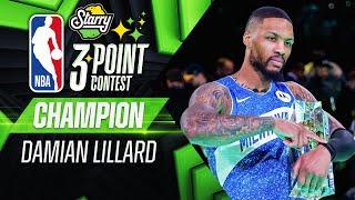 Damian Lillard Wins 2024 #Starry3PT Contest | 2024 #NBAAllStar