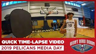 Quick Time-Lapse Video from 2019 Pelicans Media Day | New Orleans Pelicans