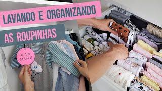 [VLOG] Lavando e organizando as roupinhas da Maia | VIDA LOUCA DE CASADA