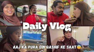 Aaj ka pura din qashif ke saat || abhi bhi hospital ka room nhi dekhe || Haifa & Qashif vlog