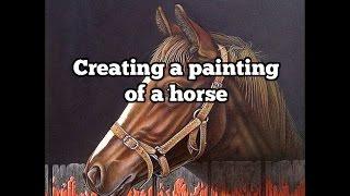 Creating a painting of a Horse