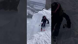 My 8 y.o. daughter absolutely WAXING Corbet’s Couloir 3.5.23