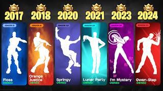 ALL FORTNITE BATTLE PASS DANCES & EMOTES  | Chapter 1 - Chapter 5 Season 4