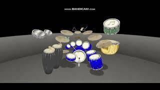 Drum Machine - midis2jam2 using FluidR3 soundfont