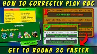 How To Play RBC Correctly - Get to Round 20 *GUARANTEED* [GUIDE] | Bee Swarm Simulator Roblox