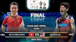 FINAL | Ng Ka Long Angus (HKG) Vs Lee Zii Jia (MAS) | Thailand Open 2024 Badminton