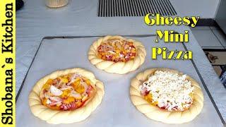 Quick Mini Pizza Recipe By Shobana`s Kitchen