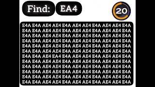 Only those with high IQ can find hidden EA4 within 15 sec.#iq #hidden #123 #puzzles #1k