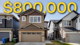 Tour This MASSIVE $800,000 Home With A Spice Kitchen | Calgary Real Estate | Saddle Ridge | Savanna