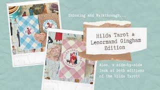 Unboxing The Hilda Tarot and Lenormand “Gingham Edition” | Walkthrough and First Impressions