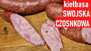 #kiełbasa swojska  czosnkowa