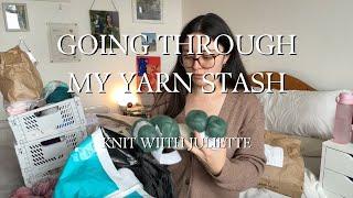 Let's go through my entire yarn stash | Knit with Juliette