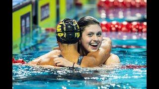 Claire Weinstein on Running Down Ledecky: "I didn't even know I was catching up to her"