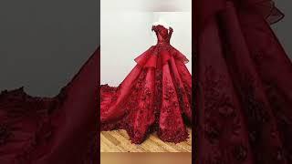 Beautiful princess red ️ gown#fashion #youtubeshorts #redgown #trending ️#shorts