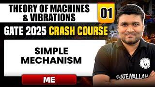 Theory of Machines & Vibrations 01 | Simple Mechanism (Part 01) | ME | GATE 2025 Crash Course