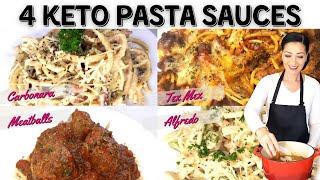 Keto Pasta Sauces | Carbonara, Tex Mex, Meatballs, Alfredo