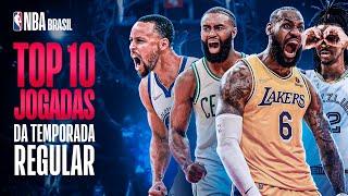 AS 10 MELHORES JOGADAS DA TEMPORADA REGULAR 21/22 DA NBA!