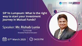 SIP Vs Lumpsum:  What’s the right way to start investment journey Mutual funds