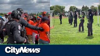 Standoff between two Eritrean groups ends in police intervention in North Edmonton