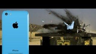 iPhone 5C vs 50 cal - Slow Motion Shootout: Hero3+, Epic, iPhone 5S, RatedRR