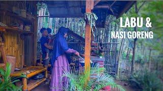 Suasana pagi hari di kampung | menikmati teh panas dan labu kukus | Hidup di Desa