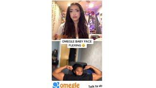 Baby Face Flexing Prank On Omegle  #shorts