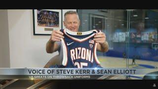 Kerr & Sean Elliott sport UA's 2022 new "throwback" jerseys for season